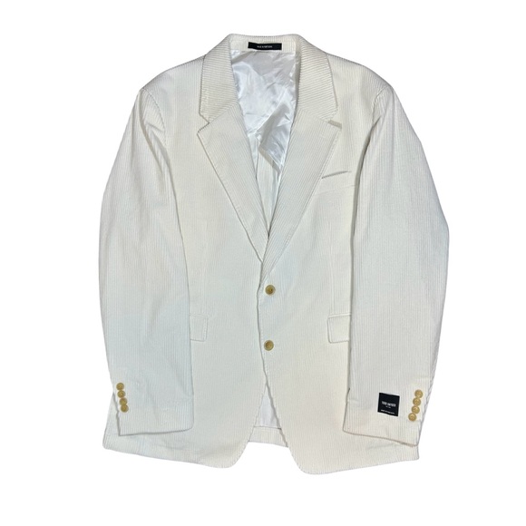 Todd Snyder New York White Corduroy Sport Coat Blazer Suit Jacket Ivory